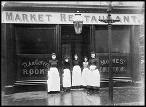 All female staff at the Market Restaurant All female staff at the Market Restaurant
