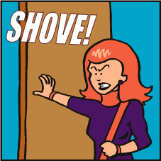 Pushing at an open door Pushing at an open door