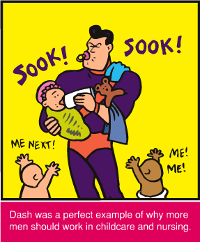 Image of Dash Hansom: panel cartoon